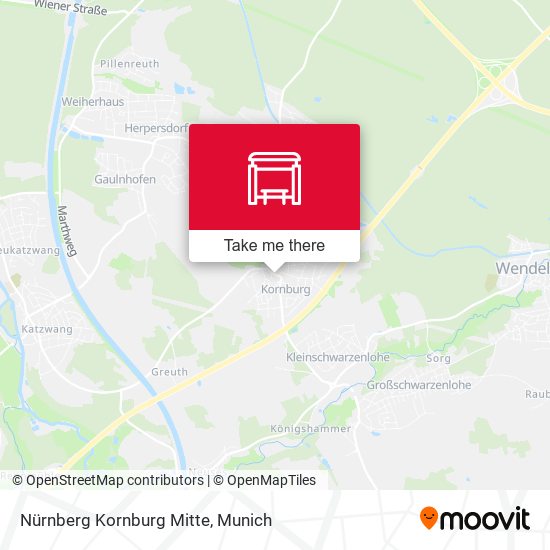 Nürnberg Kornburg Mitte map