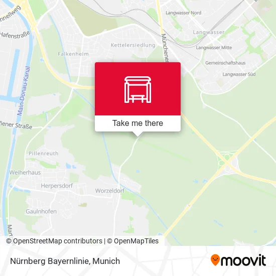 Карта Nürnberg Bayernlinie