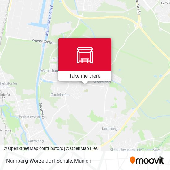 Nürnberg Worzeldorf Schule map