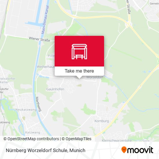 Nürnberg Worzeldorf Schule map