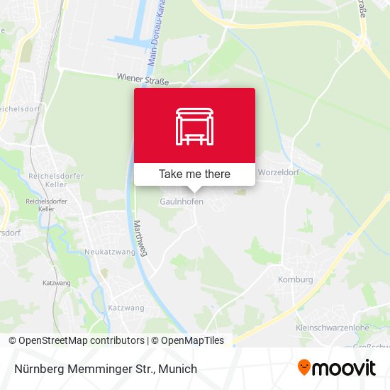 Nürnberg Memminger Str. map