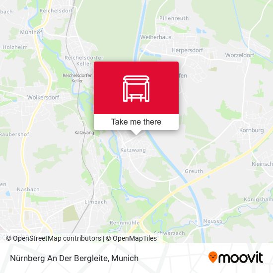 Nürnberg An Der Bergleite map