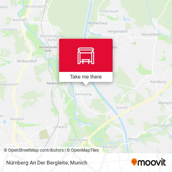 Карта Nürnberg An Der Bergleite