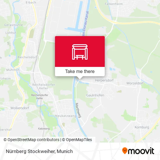Карта Nürnberg Stockweiher