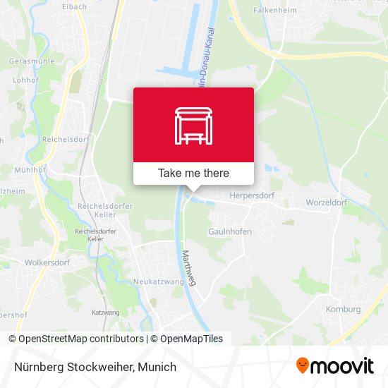 Nürnberg Stockweiher map