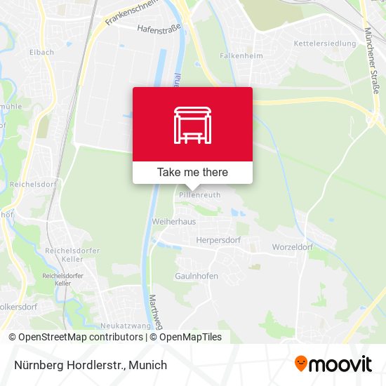Nürnberg Hordlerstr. map