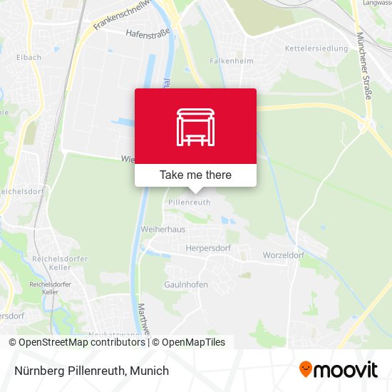 Nürnberg Pillenreuth map