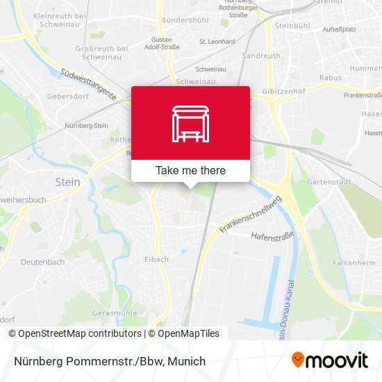 Nürnberg Pommernstr./Bbw map