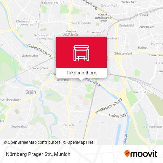Nürnberg Prager Str. map