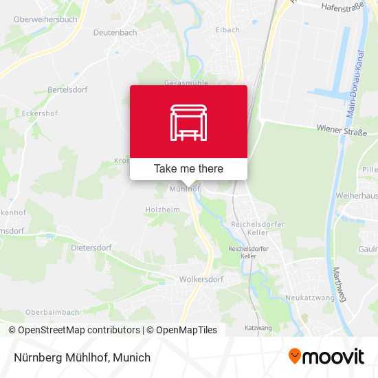 Nürnberg Mühlhof map
