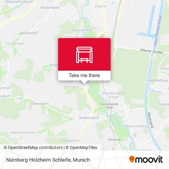 Nürnberg Holzheim Schleife map
