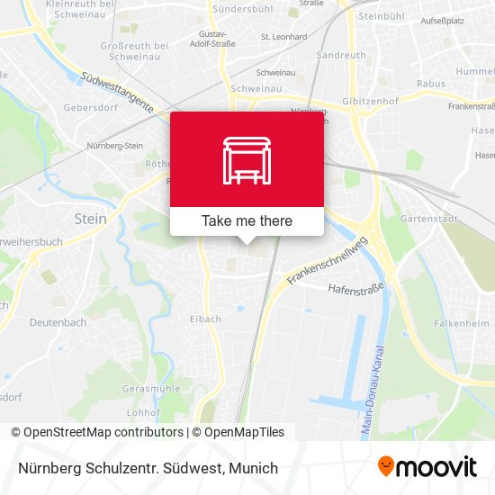 Nürnberg Schulzentr. Südwest map