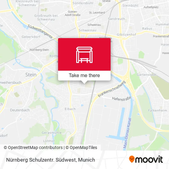 Карта Nürnberg Schulzentr. Südwest