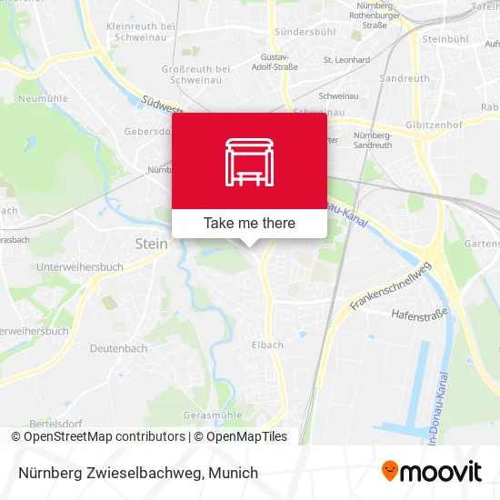 Карта Nürnberg Zwieselbachweg