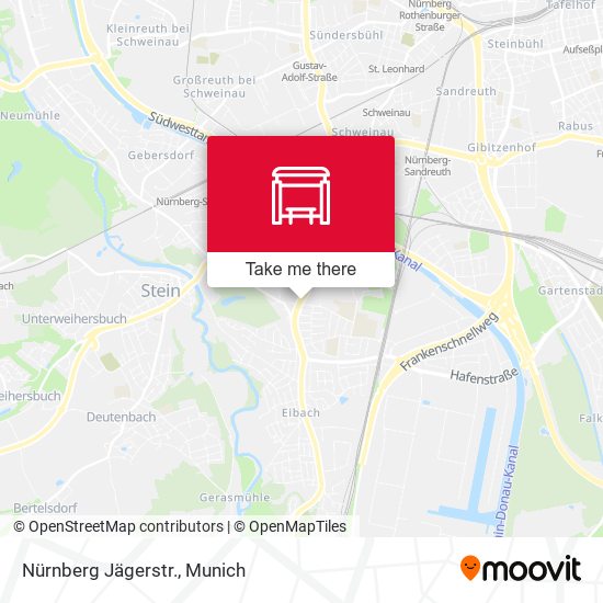 Nürnberg Jägerstr. map