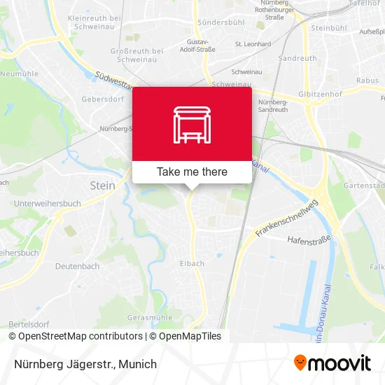 Карта Nürnberg Jägerstr.