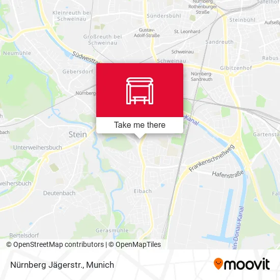 Карта Nürnberg Jägerstr.