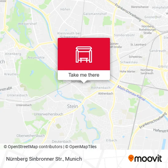 Карта Nürnberg Sinbronner Str.