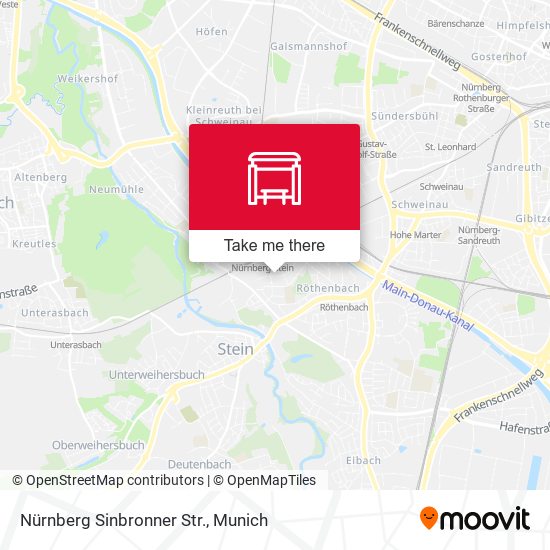 Nürnberg Sinbronner Str. map