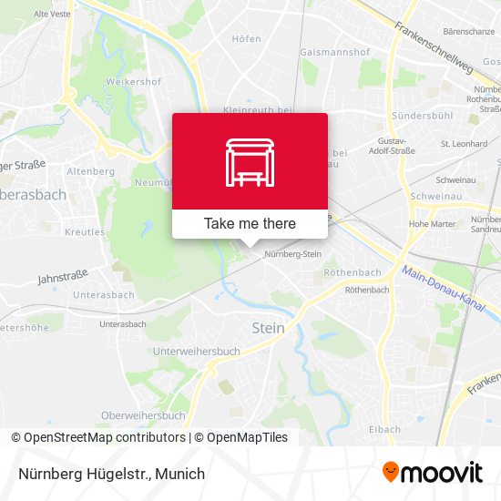 Nürnberg Hügelstr. map