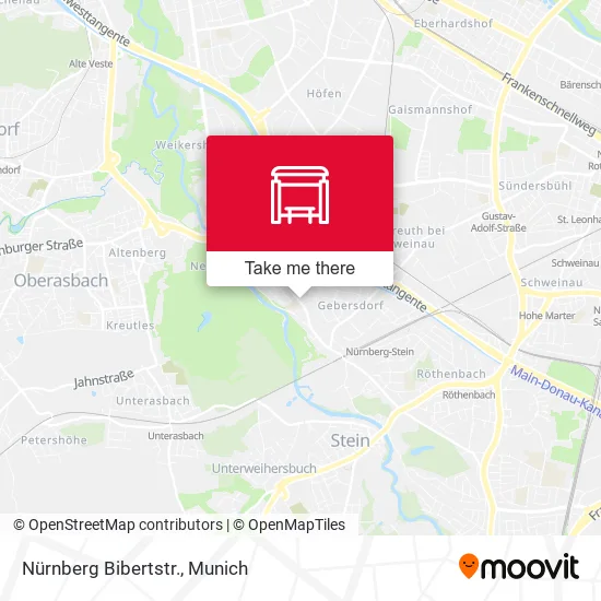 Карта Nürnberg Bibertstr.