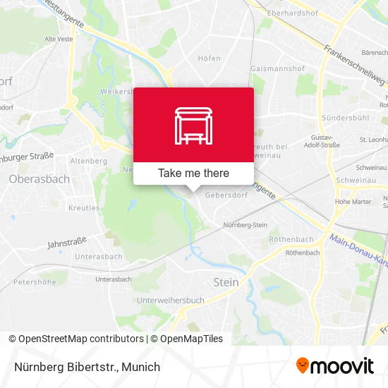 Карта Nürnberg Bibertstr.
