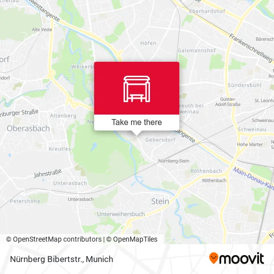 Карта Nürnberg Bibertstr.