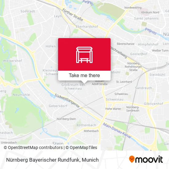 Карта Nürnberg Bayerischer Rundfunk
