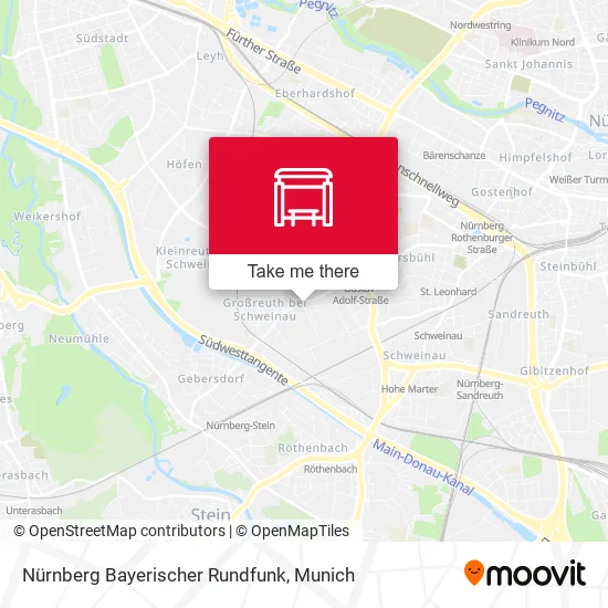 Карта Nürnberg Bayerischer Rundfunk