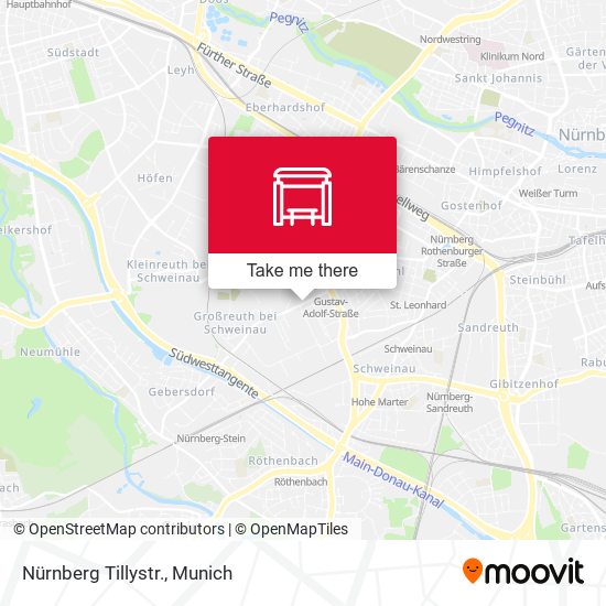 Nürnberg Tillystr. map