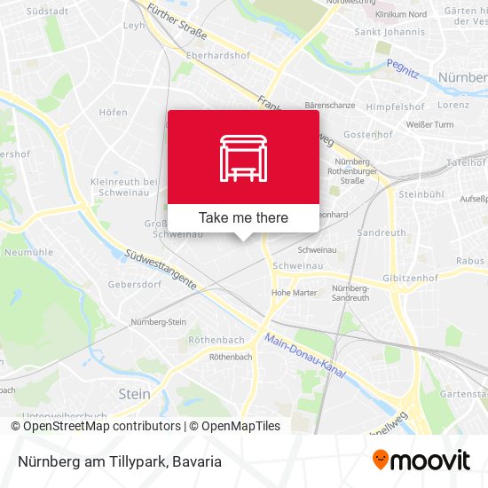 Nürnberg am Tillypark map