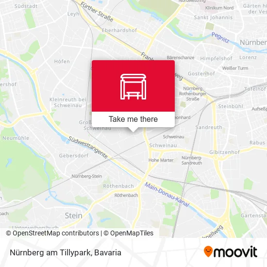 Карта Nürnberg am Tillypark