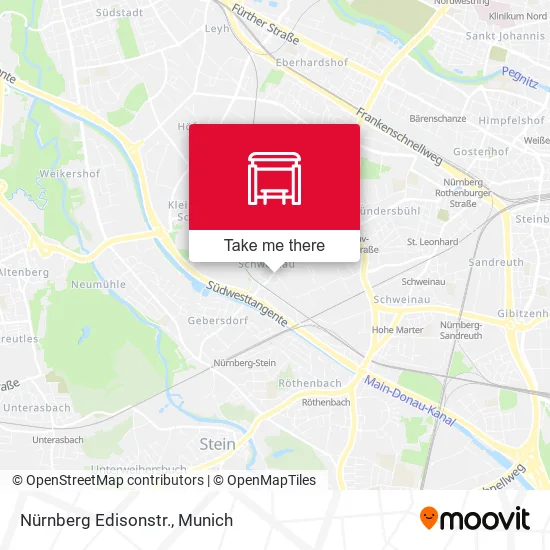 Карта Nürnberg Edisonstr.
