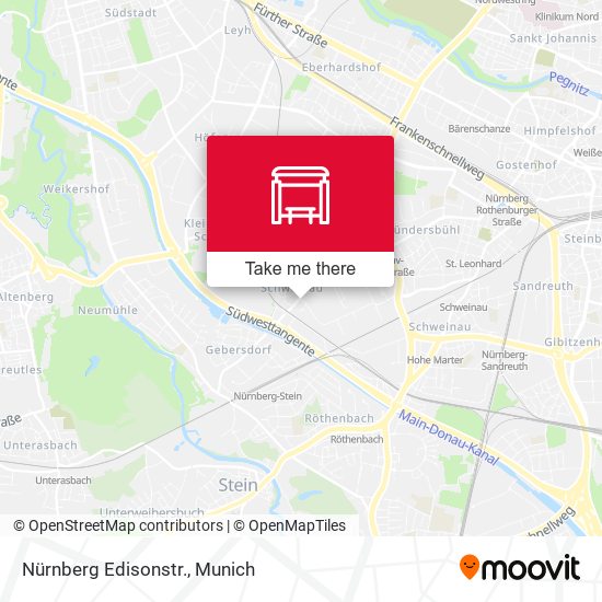 Nürnberg Edisonstr. map
