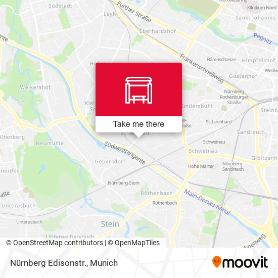 Карта Nürnberg Edisonstr.