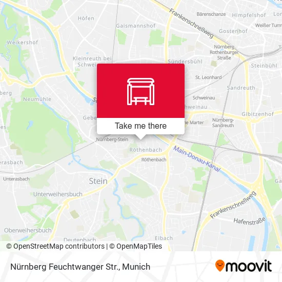 Карта Nürnberg Feuchtwanger Str.