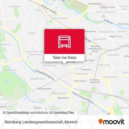 Nürnberg Landesgewerbeanstalt map
