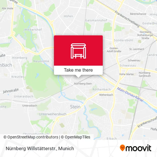 Карта Nürnberg Willstätterstr.