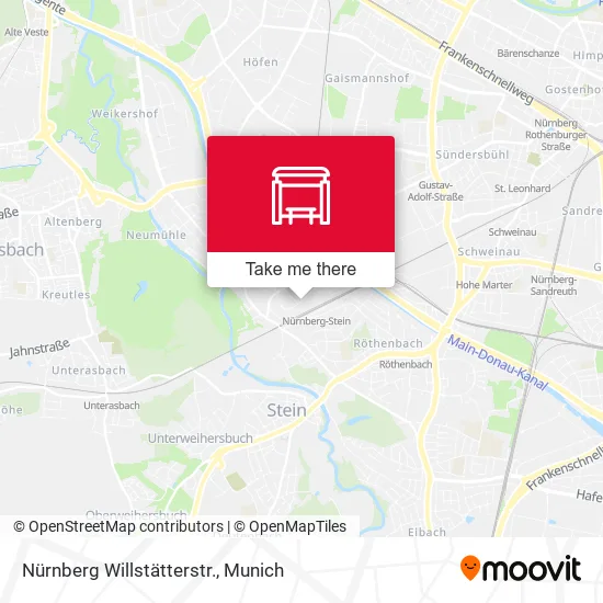 Карта Nürnberg Willstätterstr.