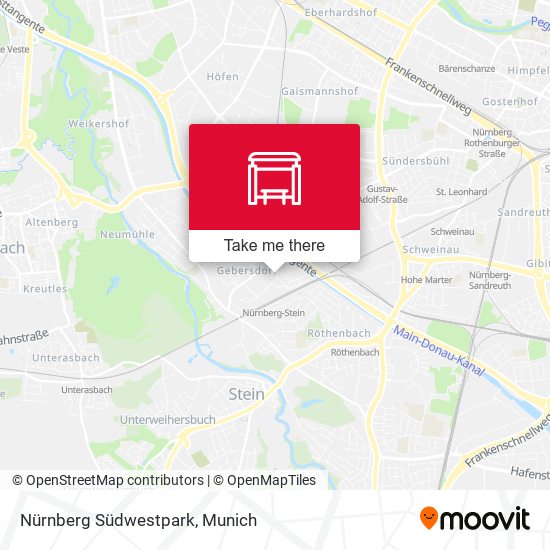 Nürnberg Südwestpark map