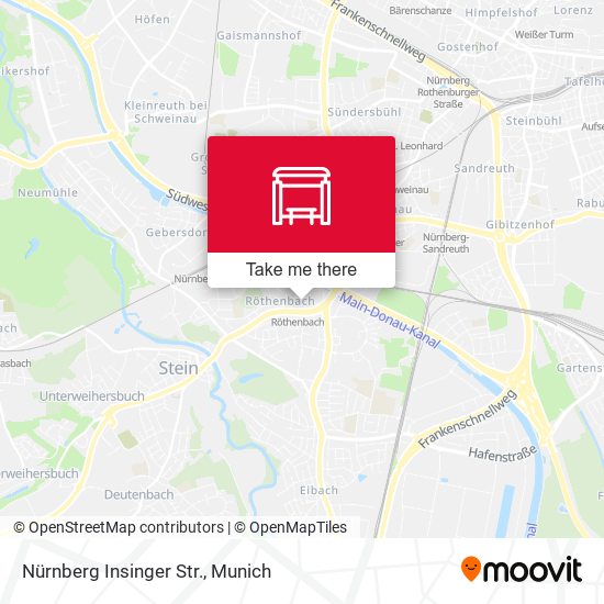Nürnberg Insinger Str. map