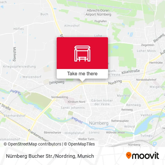Карта Nürnberg Bucher Str./Nordring