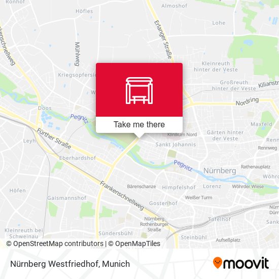 Nürnberg Westfriedhof map