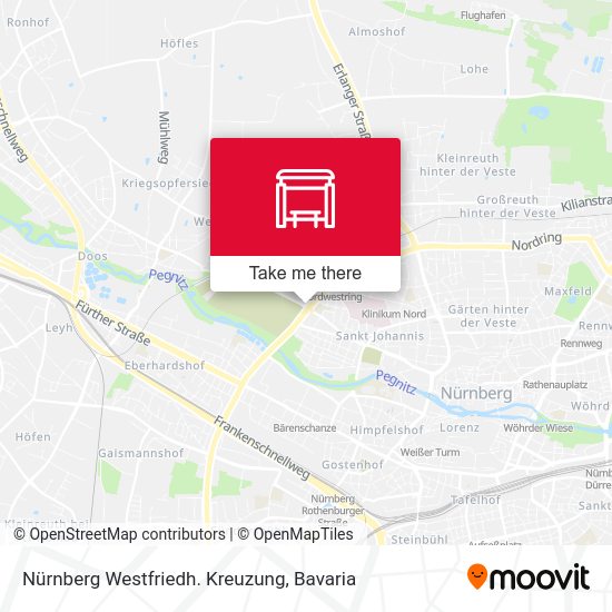 Nürnberg Westfriedh. Kreuzung map