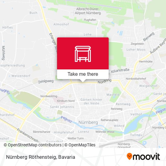 Nürnberg Röthensteig map