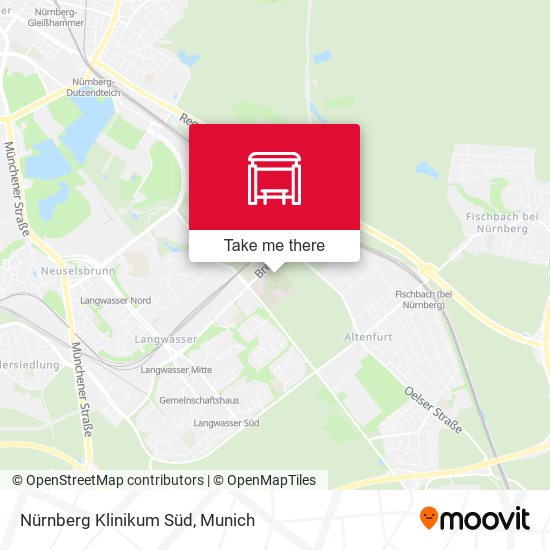 Nürnberg Klinikum Süd map