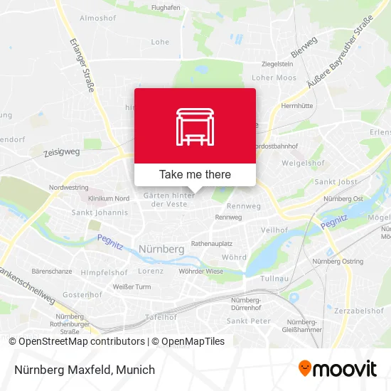 Карта Nürnberg Maxfeld