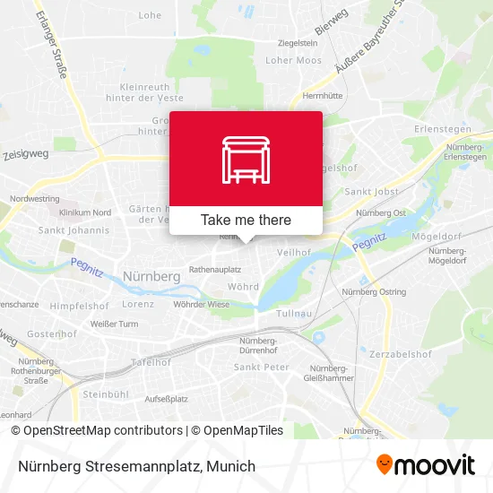 Карта Nürnberg Stresemannplatz