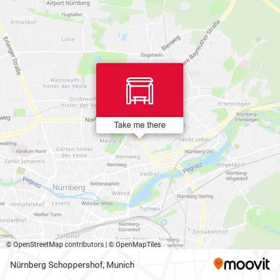 Nürnberg Schoppershof map