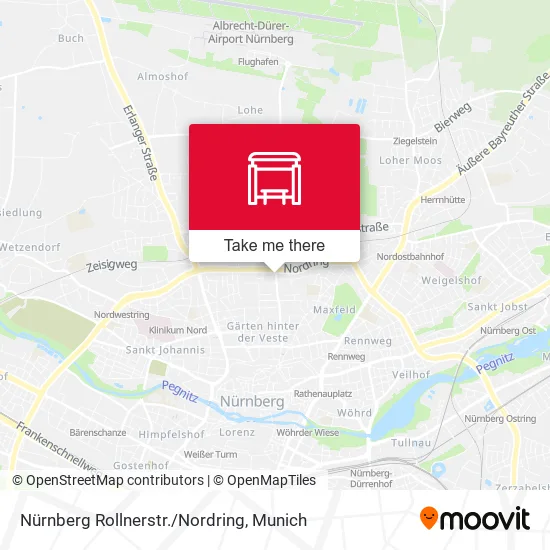 Карта Nürnberg Rollnerstr./Nordring